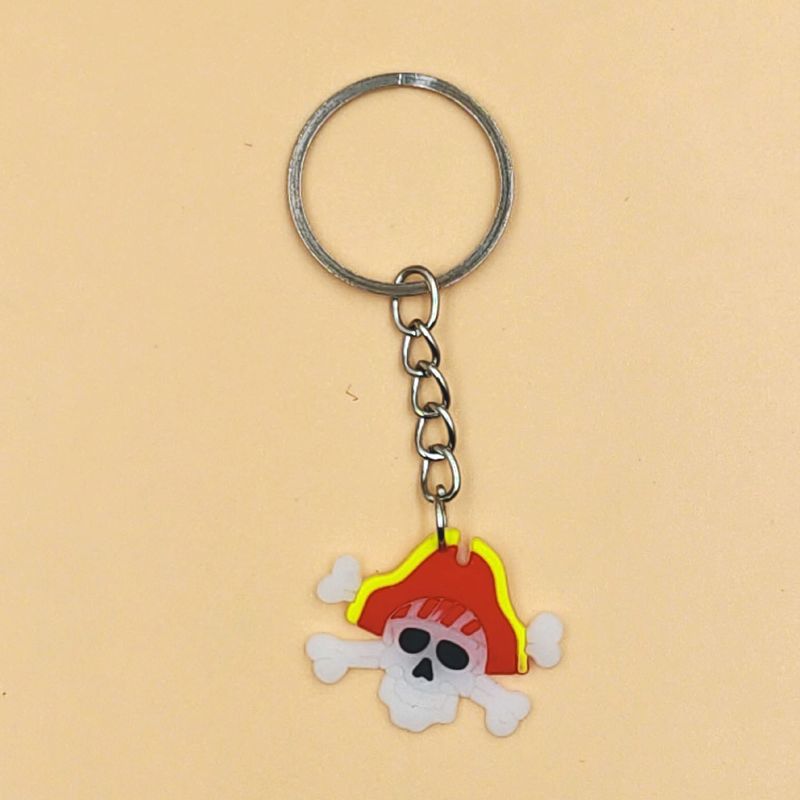 Amazon ベストセラー ハロウィン漫画シリーズ PVC キーホルダー カボチャ海賊ヘッドペンダント アクセサリー在庫あり|undefined