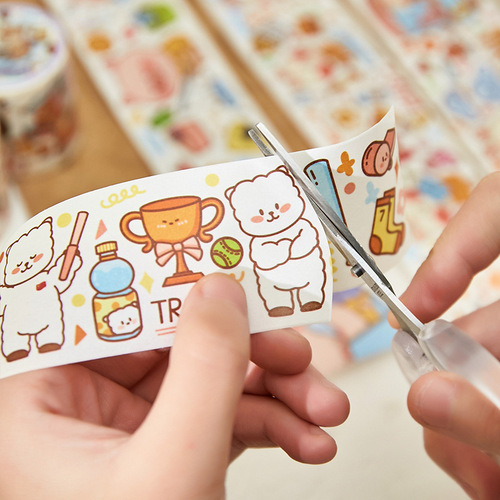 Zaofo Washi Tape Soft Cute Diary Series Handbook Photo Album Diary DIY Decorative Stickers 8 Types