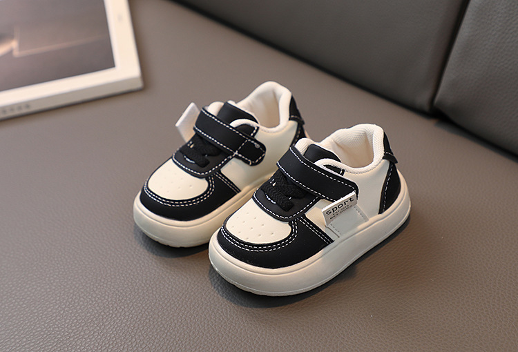 Nouveau Chaussures bébé printemps et automne saison hommes bébé semelle souple chaussures de marche hommes chaussures de sport conseil enfants nouveau blanc_voghion.com