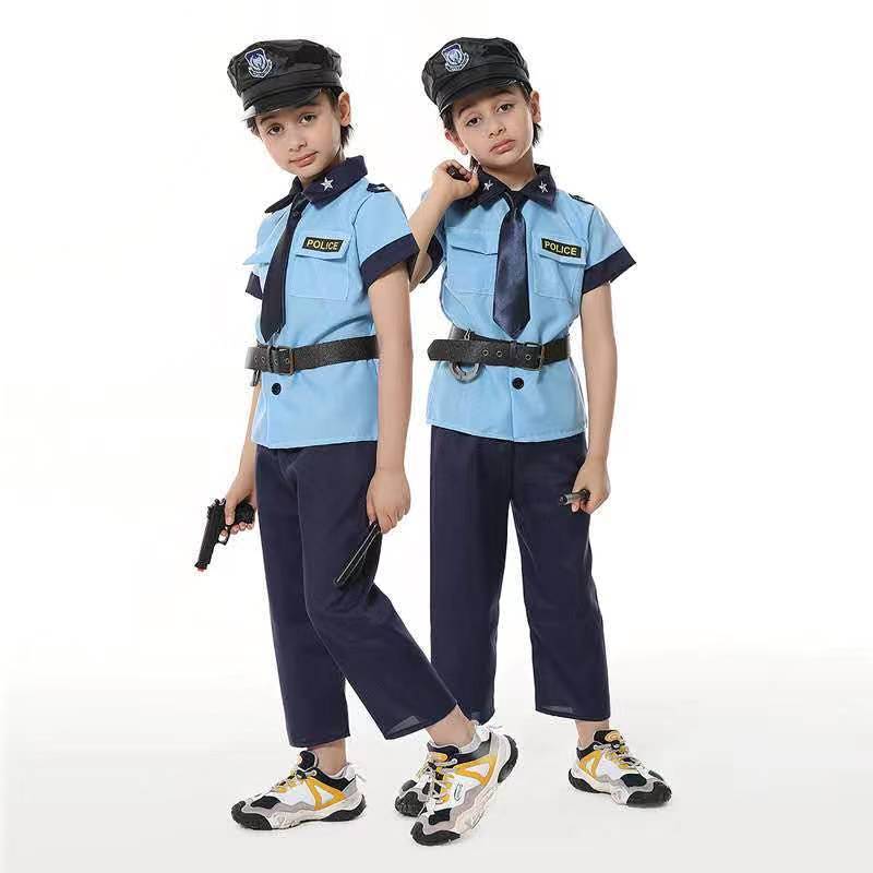 Halloween Fire Suit Children's Day Costume Police Lawyer Pilot Doctor Worker Children's Cosplay Suit
