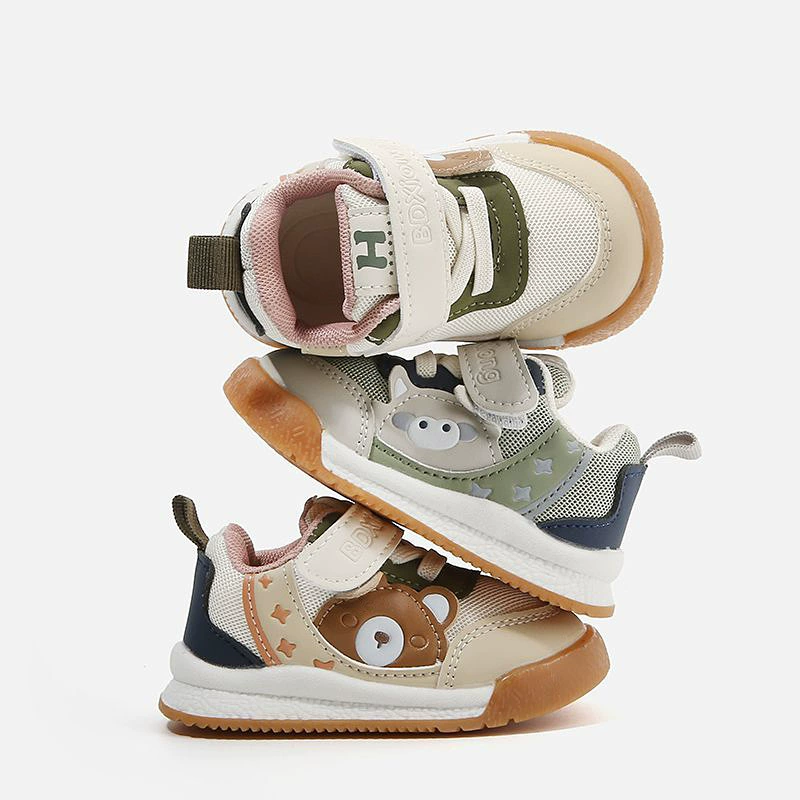 Новые осенние детские кроссовки 2024 года с мультяшным дизайном для мальчиков и девочек, дышащие сетчатые функциональные кроссовки 2868