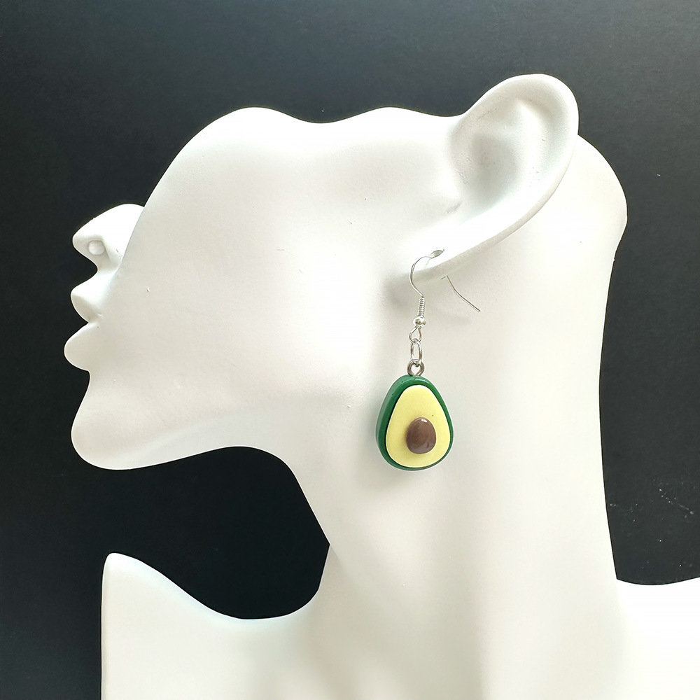 8g Weight Drop Earrings Classification Wholesale Jewelry Cartoon Style Fruit Resin Drop Earrings