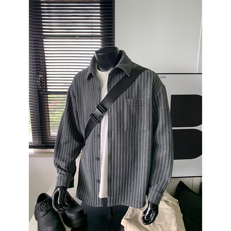 420g Heavy Chenille Herringbone Pattern Hong Kong Style Jacket Coat J5268 Special P45 J5268J Fleece-Lined - Special P48