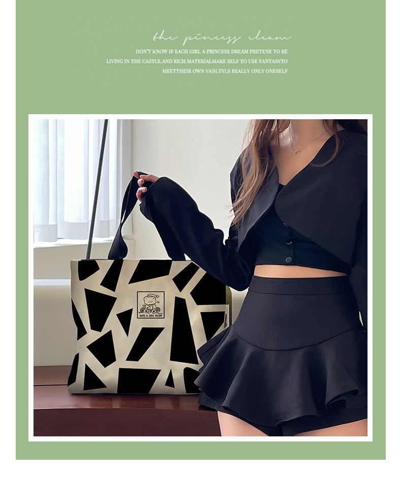 Women's Fashion Geometric Canvas Shopping Bags display picture 10