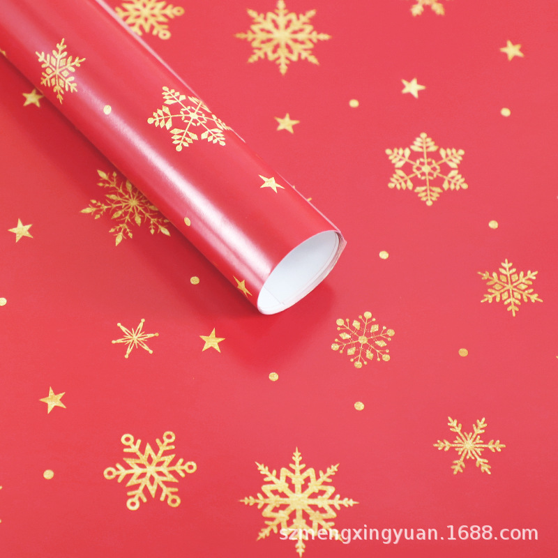 Nuevo regalo de vacaciones de Navidad regalo de dibujos animados niños caja de regalo papel de regalo decorativo papel de regalo papel de color rojo y verde