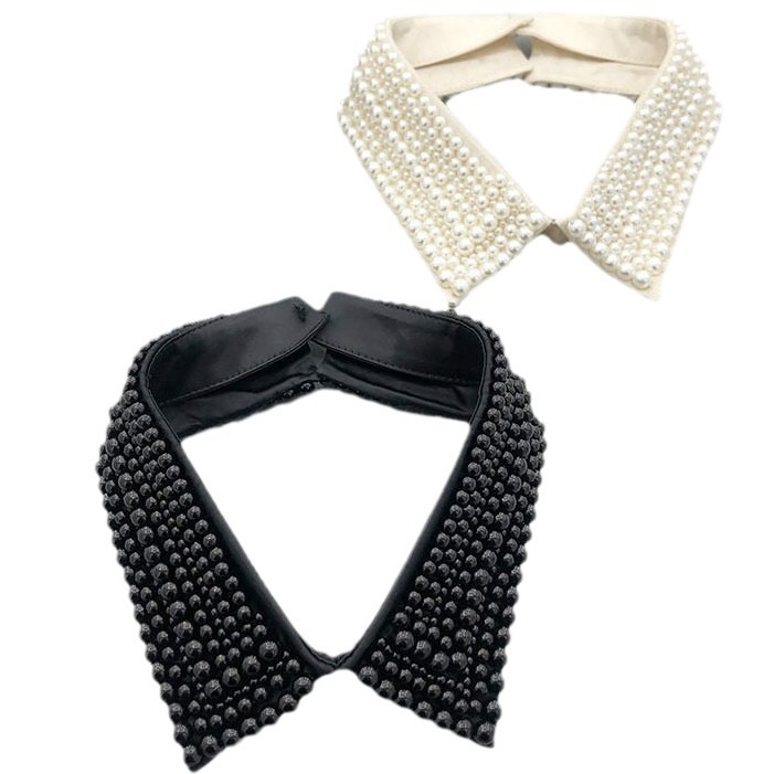 En stock al por mayor palacio estilo retro perla collar falso pequeño artículo