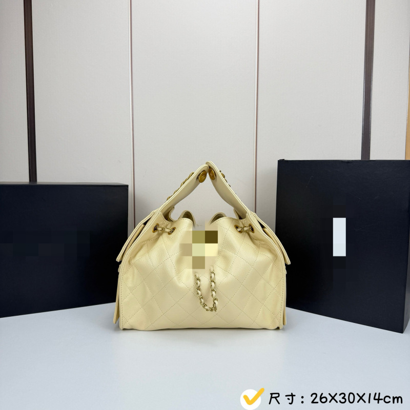 2025夏季新款菱格真皮单肩腋下包小众设计大容量购物袋简约手提包|undefined