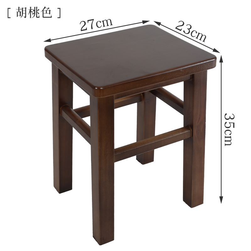 Fábrica directa de taburetes de madera sólida, taburetes domésticos, comedor comercial, escuela, taller de fábrica, estilo chino moderno simple image 16