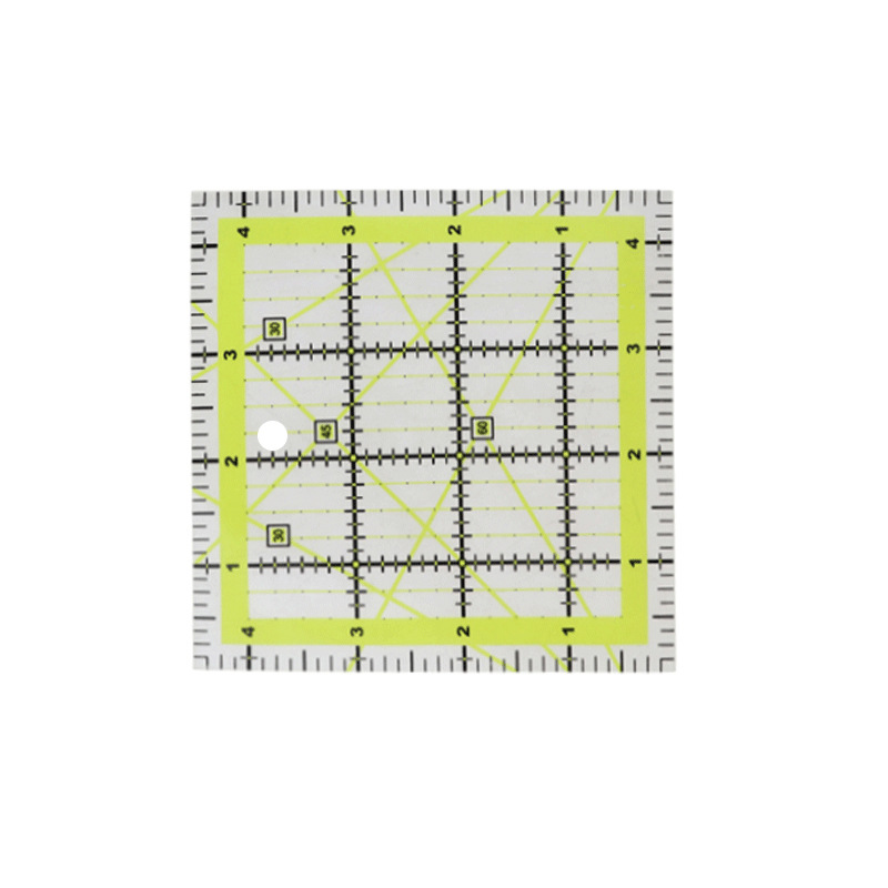 Regla de remiendo regla de corte 30cm * 15cm de espesor 3mm herramienta de patchwork de dos colores regla rectangular grande herramienta de bricolaje