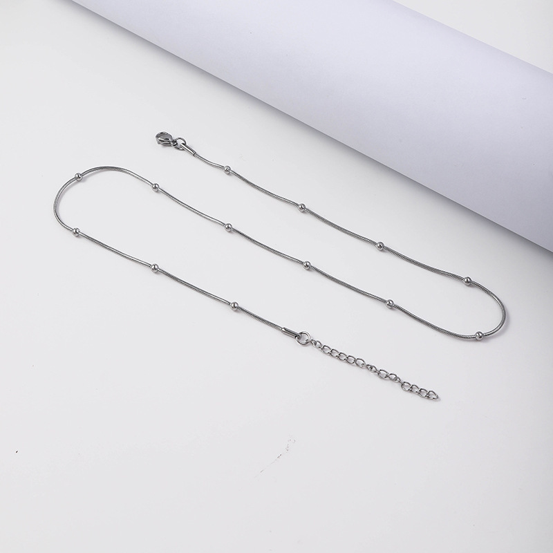 7g Weight Chain Jewelry Making Type DIY Jewelry Accessories Classification 1 Piece Quantity 304 Stainless Steel Material Solid Color Pattern Plating Design Simple Style, Classic Style Style Simple Style Classic Style Solid Color 304 Stainless Steel Plating Jewelry Accessories 3