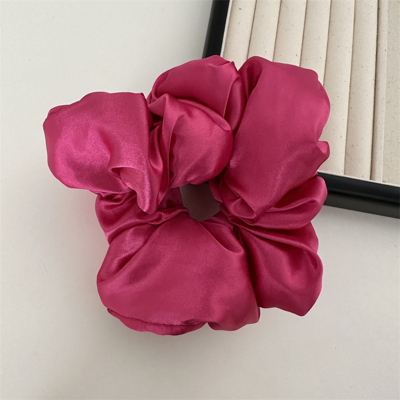 Vintage Style Solid Color Cloth Hair Tie display picture 1