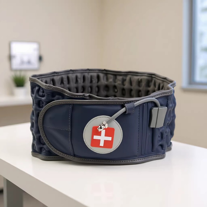 Cuidado transfronterizo de la cintura cinturón inflable de cintura hernia discal lumbar para hombres y mujeres cuidado de la tracción lumbar y descompresión para apoyar el estiramiento lumbar y la protección de la cintura infantil image 4