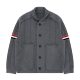 Lanhai Men's 25 New TB Wool Jacket All-match Fashion Casual Classic Three-color Sleeve Vertical Stripe Knitted Jacket