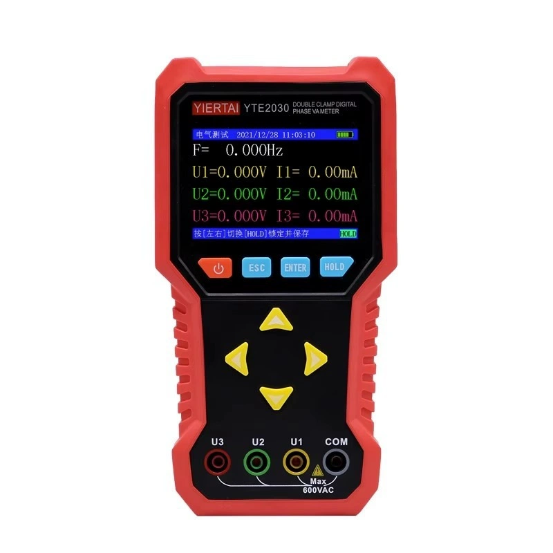 Hangzhou Zhongchuang YTE2020 многофункциональный детектор фазы, цифровой фазовый измеритель с двумя зажимами и тремя зажимами
