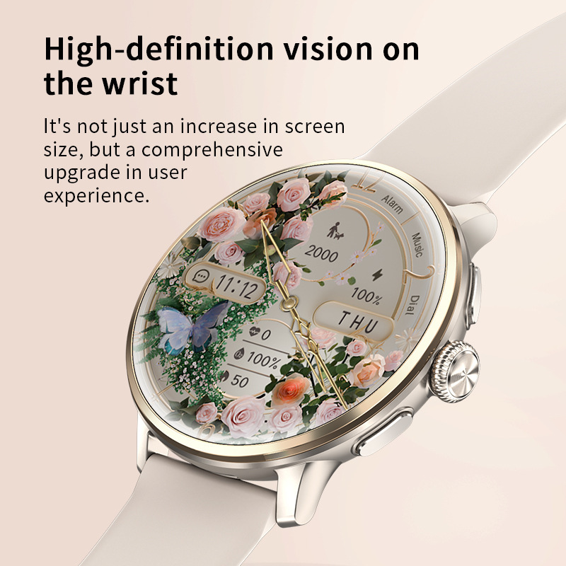 Global Communication H88 Women's Smart Watch Phone with Card Slot + Bluetooth Dual System Compass Women's Health Nfc