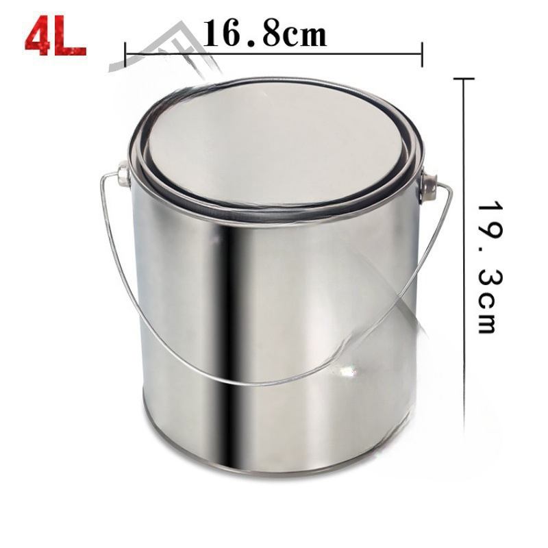 沥青取样桶留样铁罐手提油漆桶带盖铁桶分装密封罐子铁皮桶圆桶