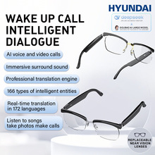 现代SG21Pro蓝牙智能AI眼镜同声传译144国语言实时无线翻译耳机通