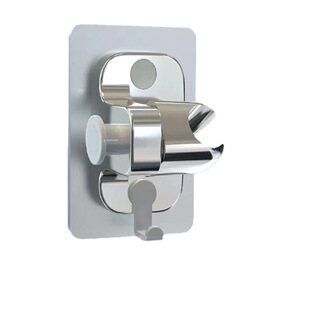 Universal hole-free space aluminum ABS seamless shower base nozzle bracket adjustable bathroom shower head fixed