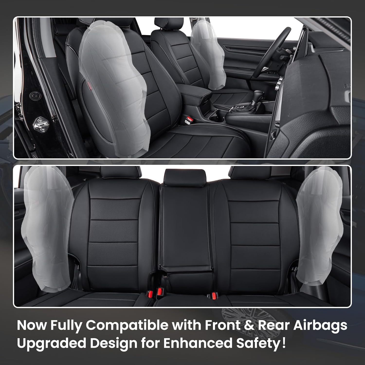Crv Seat Covers Are Specifically Suitable for Honda Crv Models from 2012 to 2026, Full Leather Car Seat Covers with Full Coverage