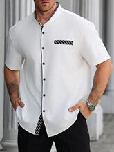 P 90581 Gradient Print Hawaiian Shirt �u׃ӡ���r�� ���l