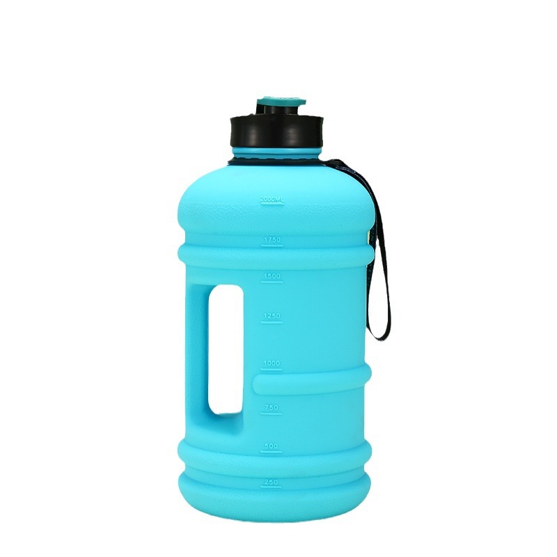 Personalizable gran capacidad deportes hervidor fitness taza de agua al aire libre camping taza de agua con mango Internet celebridad tonelada cubo