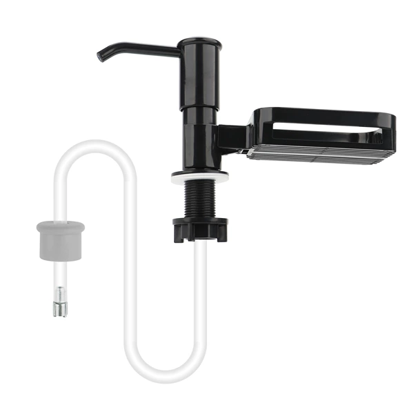Black [high-rise and enlargement] Soap dispenser comes with 1 meter tube (with tray)