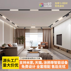 磁気吸軌道灯埋め込み式無主灯ホテル家庭用リビングルームの明装暗装スポットライト軌道磁気吸灯卸売り