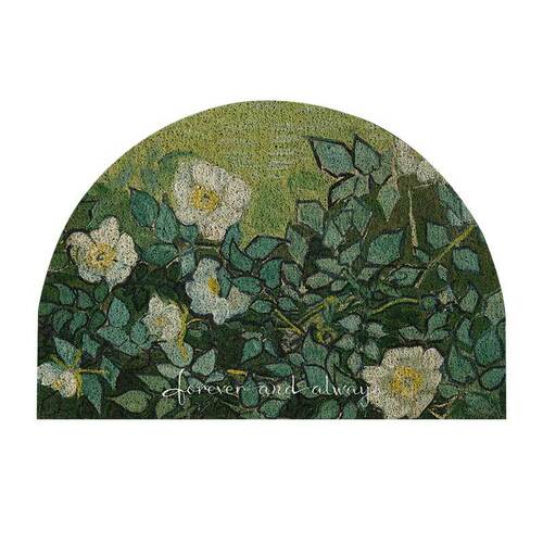 Van Gogh's oil painting can be cut into the home floor mats, entrance doors, wire loop foot mats, door non-slip door mats, home carpets