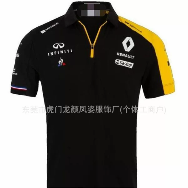 Off-road racing suit, short-sleeved zippered Polo shirt, European and American sizes, 200g weight, wear-resistant summer cycling clothing