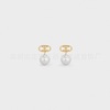 Brass earrings from pearl, pendant, 2021 collection