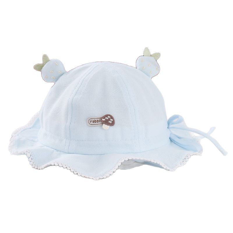 Sombrero de bebé primavera y otoño delgado sombrero de pescador infantil lindo super lindo bebé niñas sombrero de bañera de protección solar
