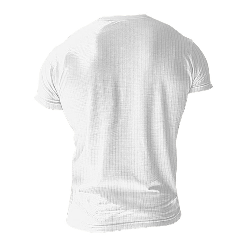 182g Weight Short Sleeve Sleeve Length Regular Sleeve Sleeve Type Polyester Fabric Type Regular Top Length T-shirt Tops Type Casual Occasion Round Neck Neckline Breathable Function Slim Fit Type Solid Color Pattern Summer Season Men's Gender Simple Style Style Men's Solid Color Simple Style Round Neck Short Sleeve Slim Men's T-shirt 7