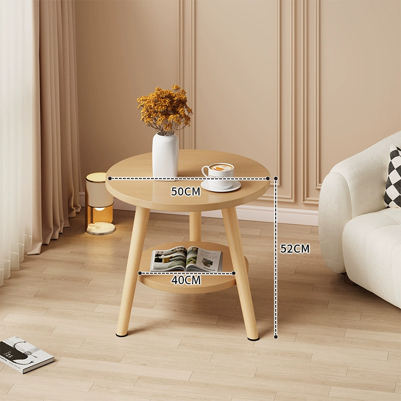 Mesa redonda pequeña mesa de té simple sala de estar casera sofá lado varios dormitorios mesas de cabecera creativas mini simple mesa de balcón