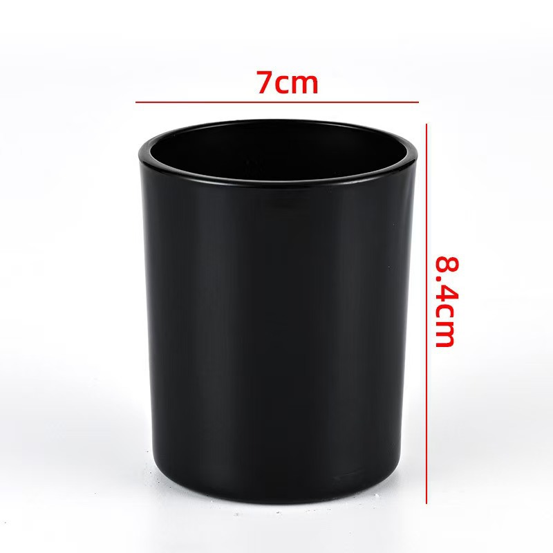 Inventario transfronterizo venta caliente de vidrio de colores taza de cera de incienso candelabro 8090 calibre candelabro ornamental contenedor de velas