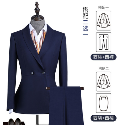 2022年新款职业装女装时尚套装工装服女士西装高级正装政府工作服