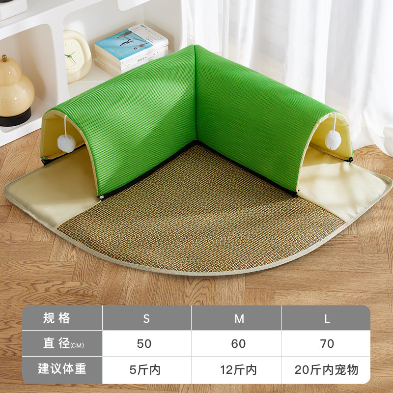 Nido de alfombra de túnel para gatos