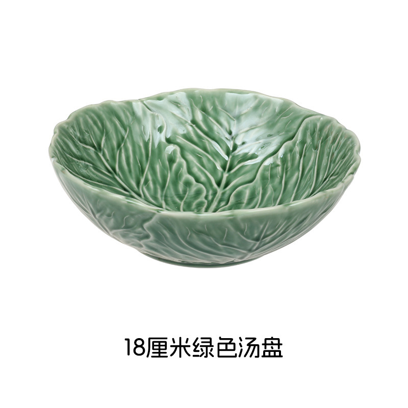工場直送の色釉セラミック工芸品、牧歌的なスタイル、新鮮でキュートな子供用ボウル、皿、カップ、野菜セラミック食器セット|undefined