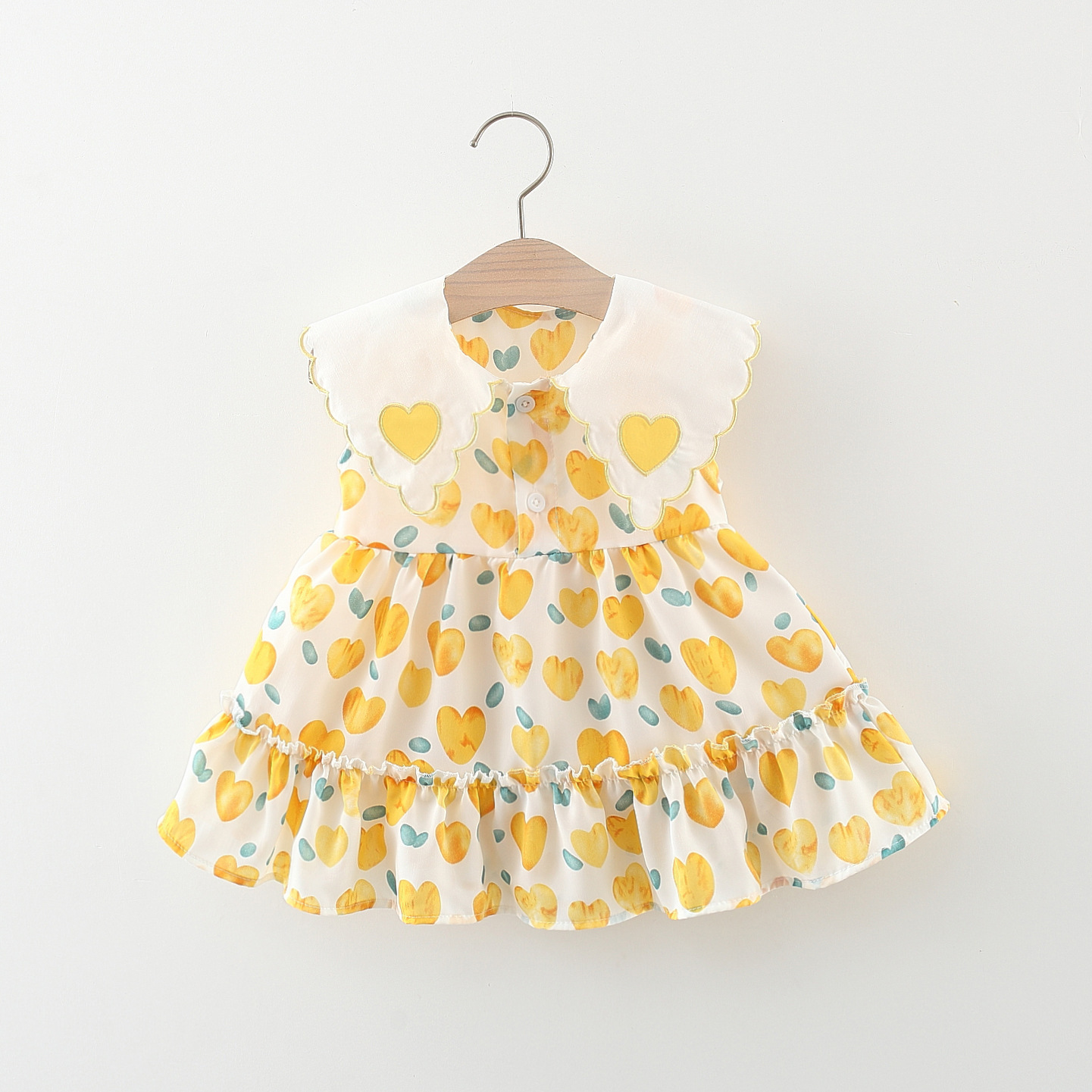 Princess Cartoon Heart Shape Cotton Girls Dresses display picture 2