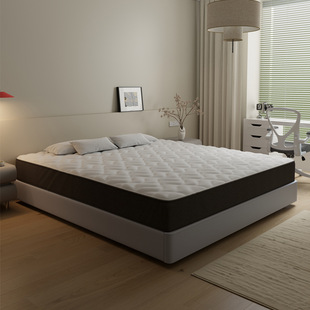 Poliform Headboard-Less Bed Frame Italian Minimalist Small Apartment Master Bedroom Edge-To-Edge Floor-Standing Backless Leather Bed