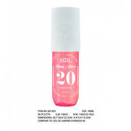 爆款跨境SOL香水女士头发身体香氛喷雾持久香味头发喷雾外贸批发