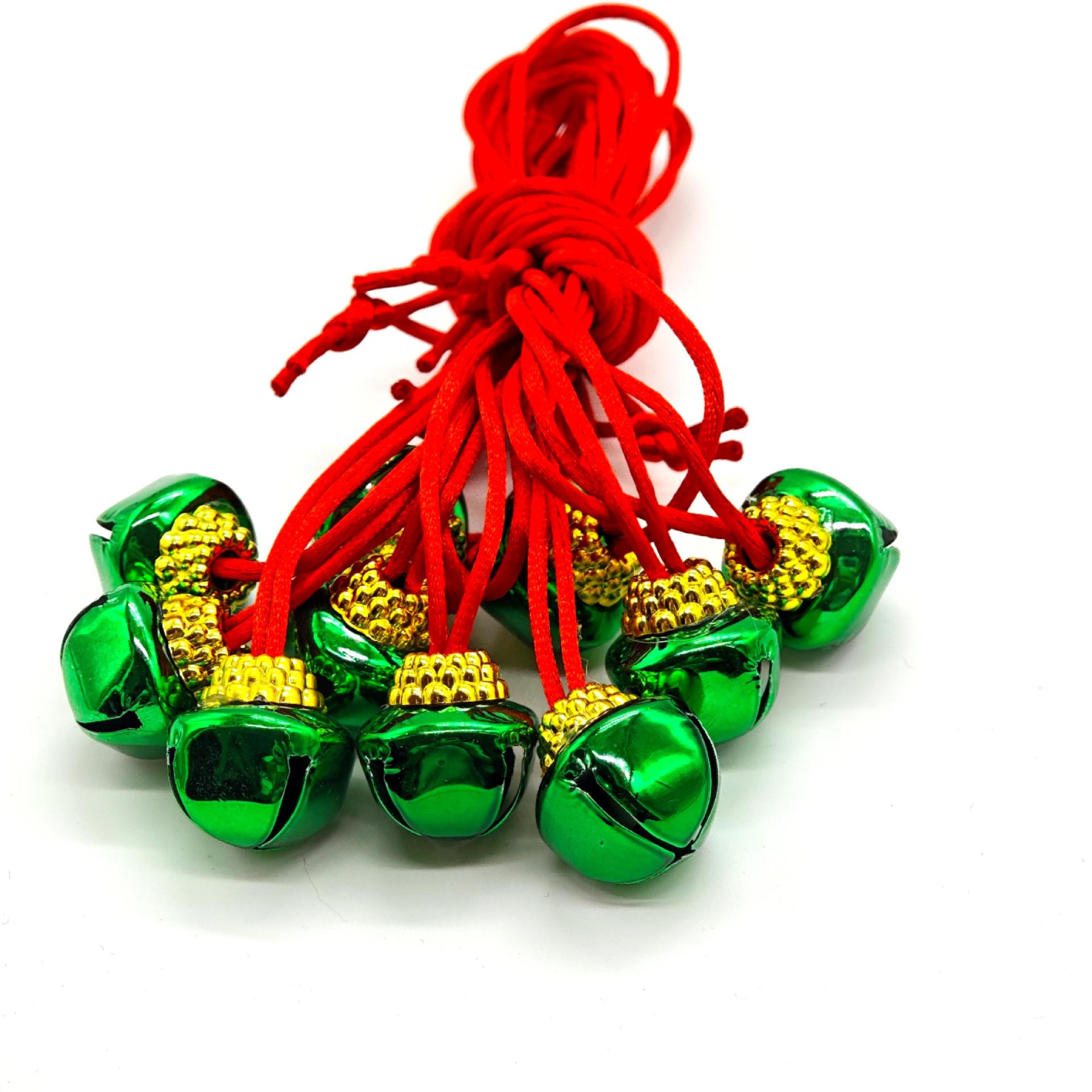 녹색 종 + 금색 모자 + 빨간 밧줄