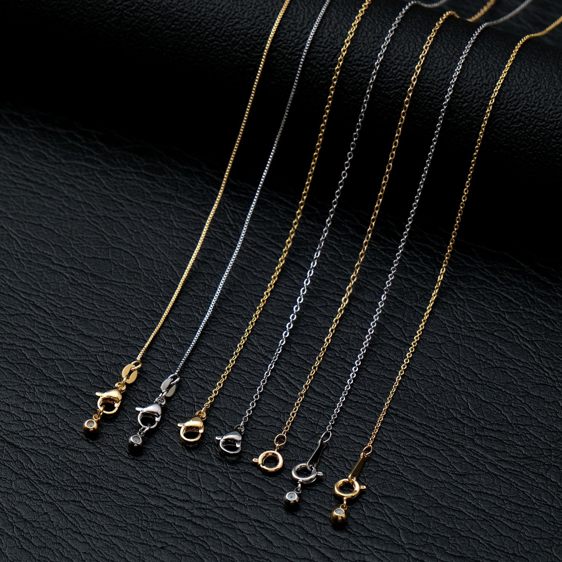 240g Weight Chain Jewelry Making Type Chain Necklace Classification cable chain, box chain Chain Type 1 Piece Quantity Copper Material Geometric Pattern All Seasons Season Plating Design Simple Style Style 1 Piece Copper Cable Chain Box Chain Chain Necklace Chain Simple Style Geometric 2