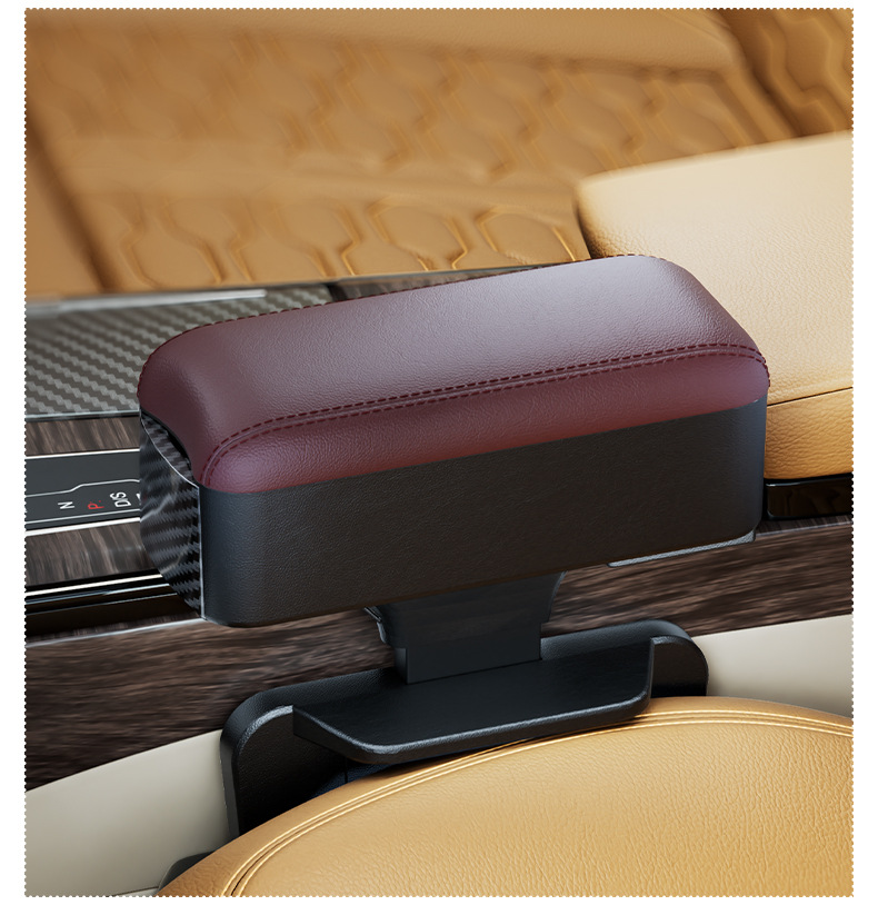 Car Armrest Box Elbow Support with Cup Holder