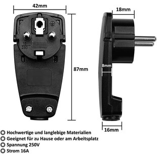European standard German pull ring self-loading European power cord plug German French universal plug curved ultra-thin hidden type