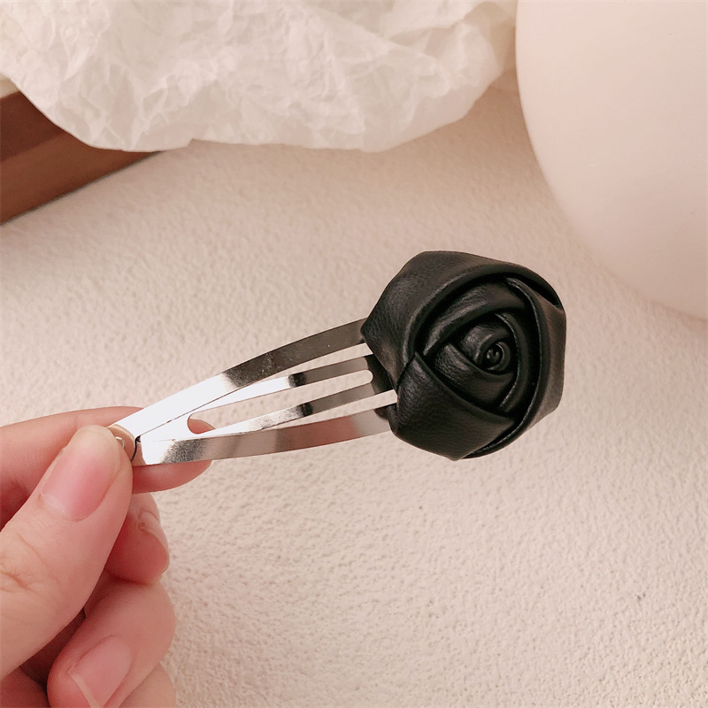 Cuerpo de corteza plateada rosa anillo de cabello cuerdas de cabello blogger red con doble cola de caballo estereoscópica correa de correa de cabello adorno de cabello