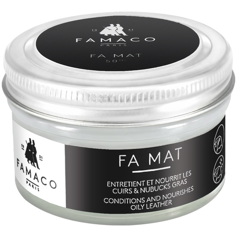 法国FAMACO原装进口油皮清洁滋润啫喱膏光面皮革皮鞋皮衣皮包保养