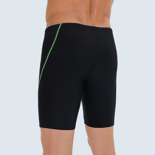 Momasong men's swimming trunks professional sun protection quick-drying long five-point swimming trunks plus fattened boxer briefs swimsuit