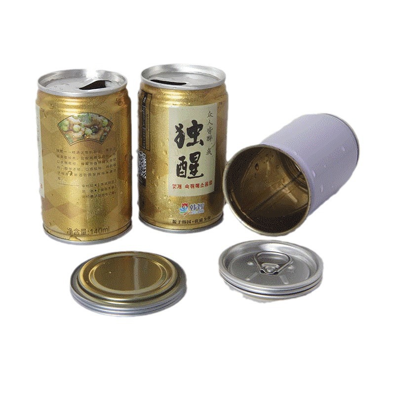大量供应马口铁通用包装罐 饮料易拉罐 圆形密封啤酒罐