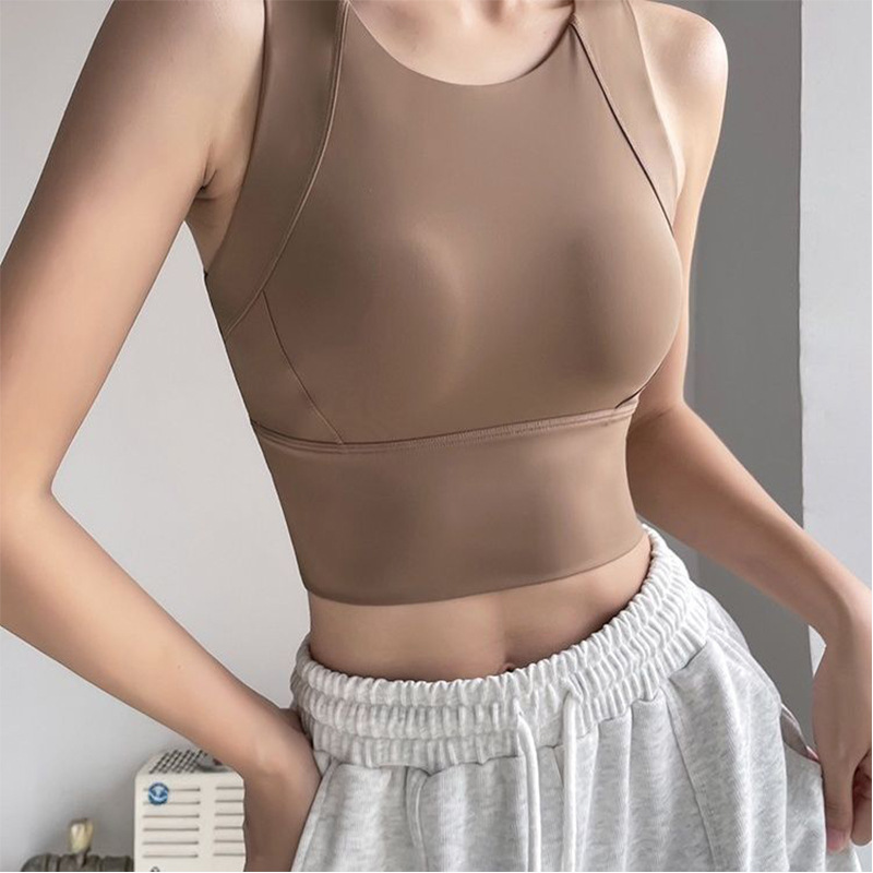 Professional Sports Underwear Women's One-piece Vest High Shock-proof Gather-up Running Cleat Yoga Fitness Bra