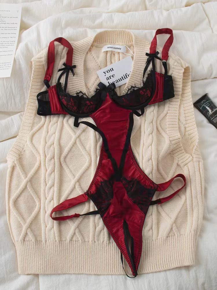 2143 슬링 원피스 레드